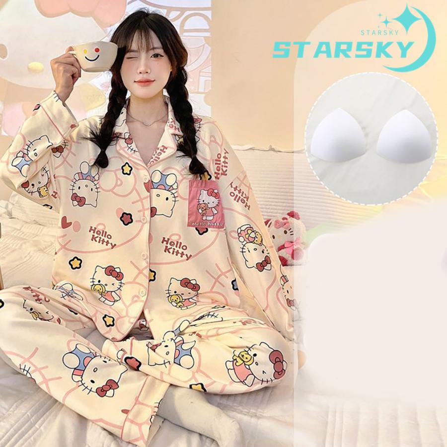 ちいかわ ハチワレ ウサギ ちいかわ パジャマ 胸当て付き 上下セット