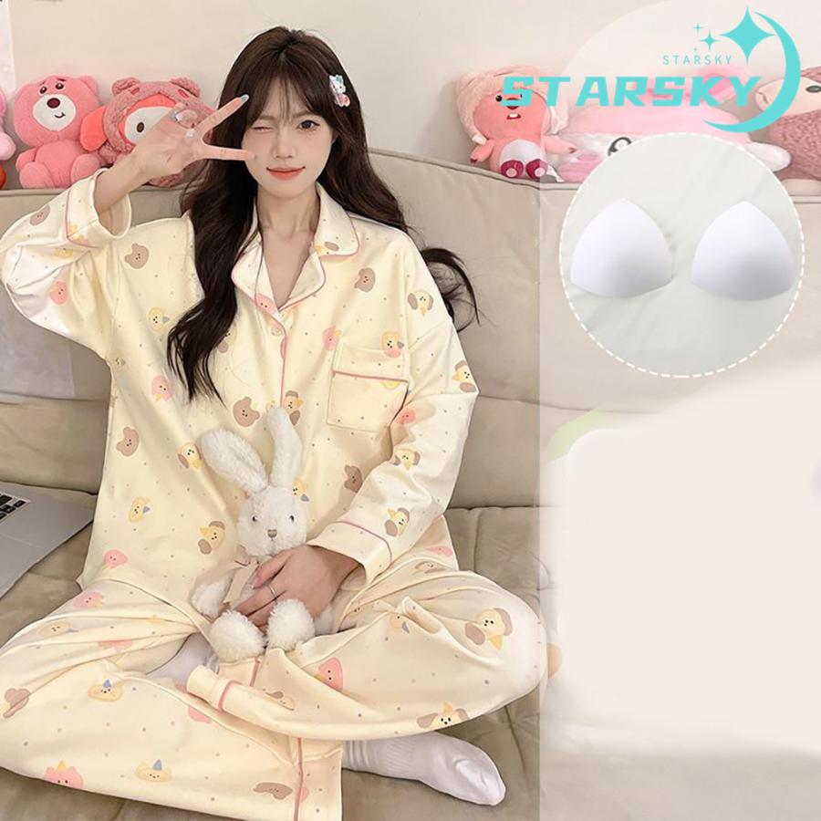 ちいかわ ハチワレ ウサギ ちいかわ パジャマ 胸当て付き 上下セット