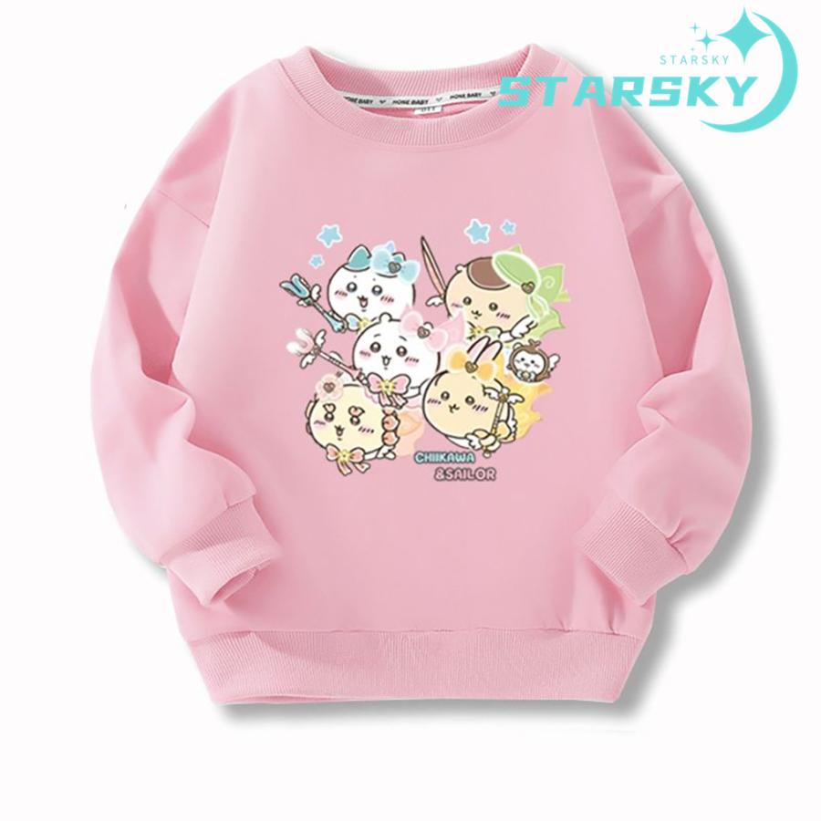 ちいかわ ビッグシルエットロンT 長袖Tシャツ ハチワレ うさぎ へちゃ 子供服 ちいかわ 長袖 ロンt tシャツ ハチワレ うさぎ 大人