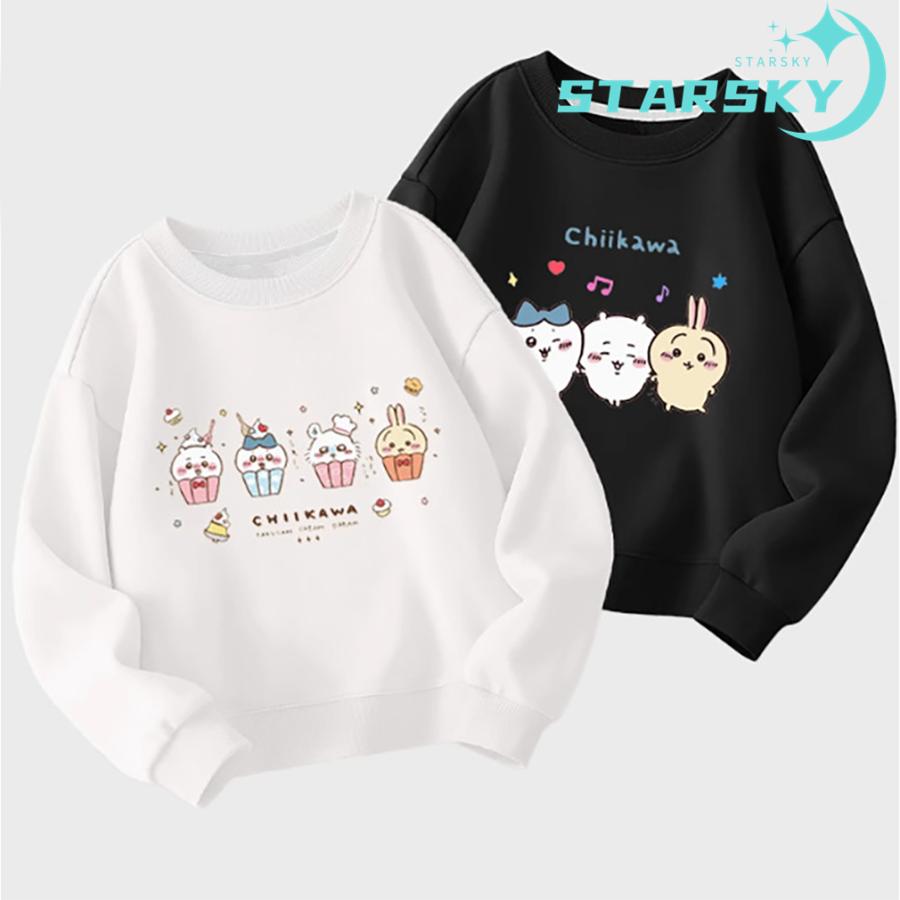 ちいかわ ハチワレ ウサギ トレーナー 長袖Tシャツ スウェット ちいかわ ハチワレ ウサギ トレーナー 長袖Tシャツ スウェット
