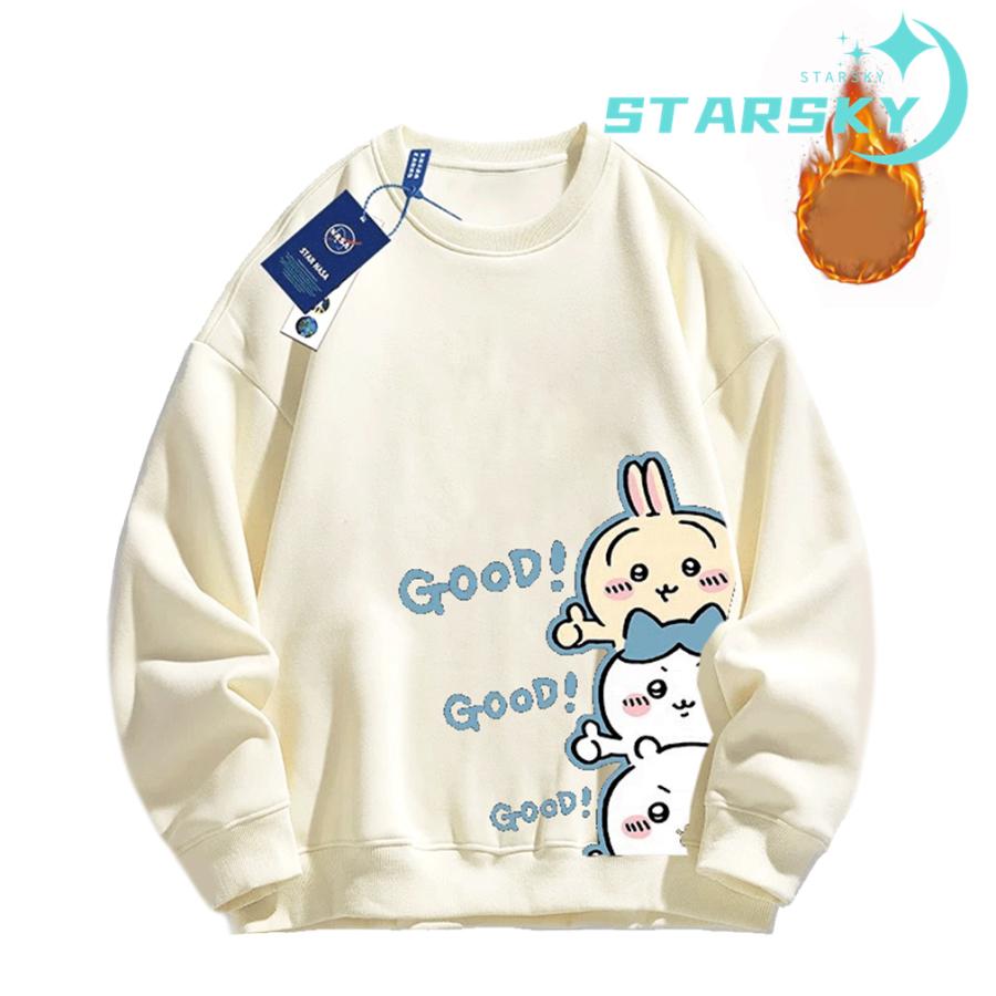 トレーナー ウサギ ハチワレ ちいかわ 長袖Tシャツ スウェット トレーナー ウサギ ハチワレ ちいかわ 長袖Tシャツ スウェット