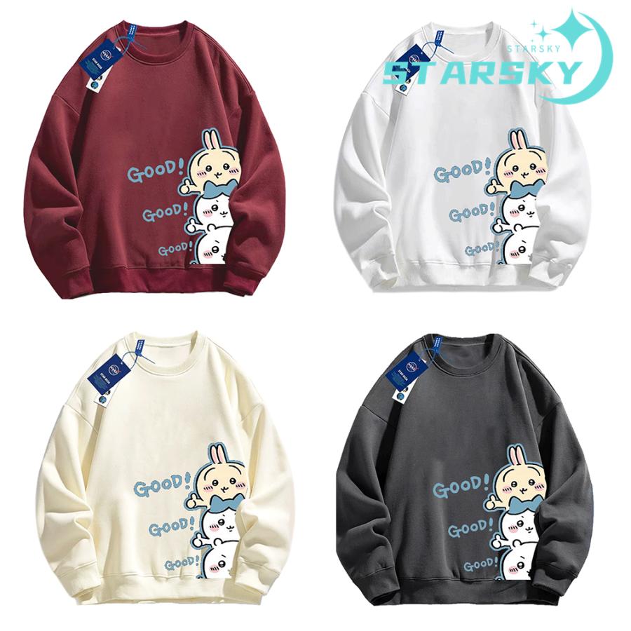 トレーナー ウサギ ハチワレ ちいかわ 長袖Tシャツ スウェット
