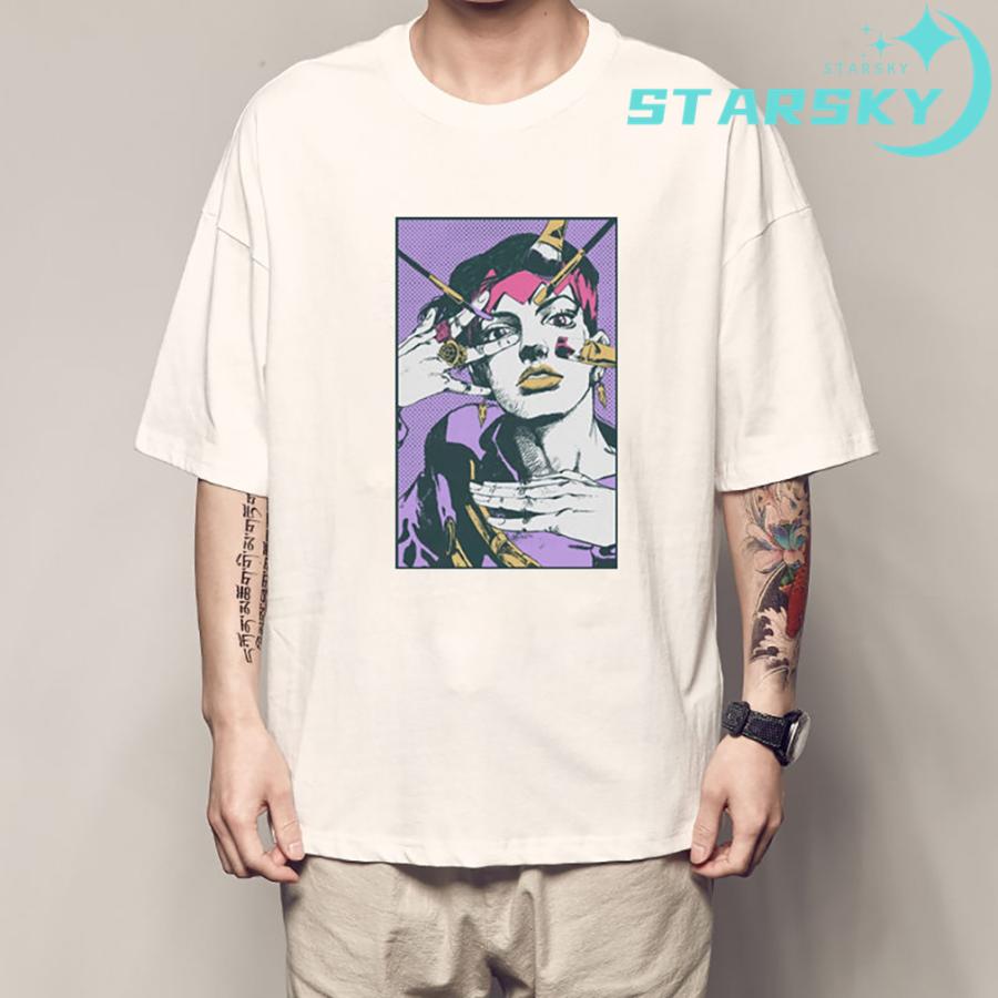 【超希少品】岸部露伴Ｔシャツ（半袖サイズＦ） Amazon.co.jp: Tシャツ ジョジョの奇妙な冒険 岸辺露伴 綿100