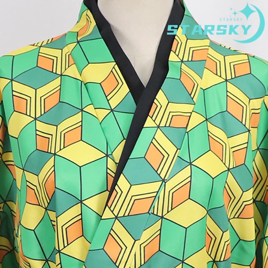 錆兎（さびと） コスプレ衣装 S 高品質 鬼滅の刃 鬼殺隊 錆兎 さびと コスプレ衣装 子供用 大人用