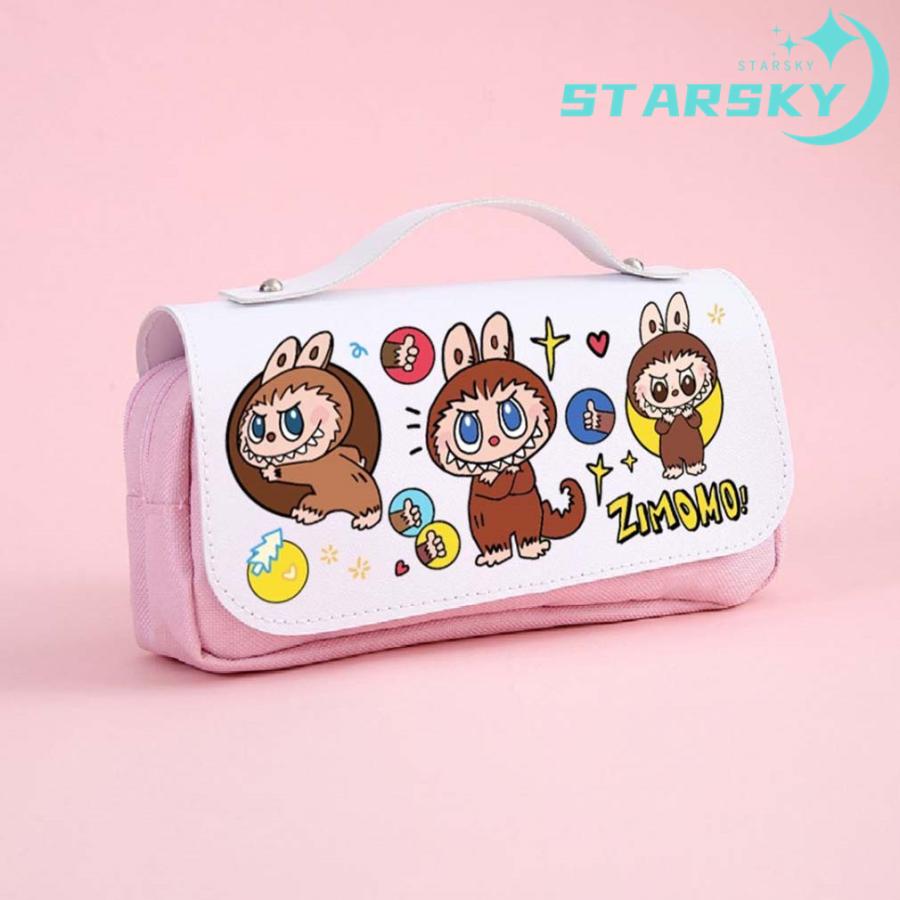 ラブブ型　ポーチ　ペンケース　筆箱 新品 Labubu ラブブ ぬいぐるみ ペンケース 筆入れ 文具入れ キャラ