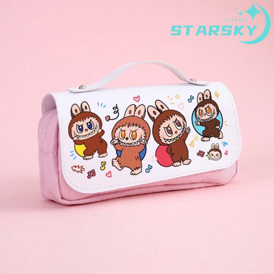 筆箱 ラブブ ペンケース 筆入れ 大容量 ふでばこ ペン袋 中小学生 子供