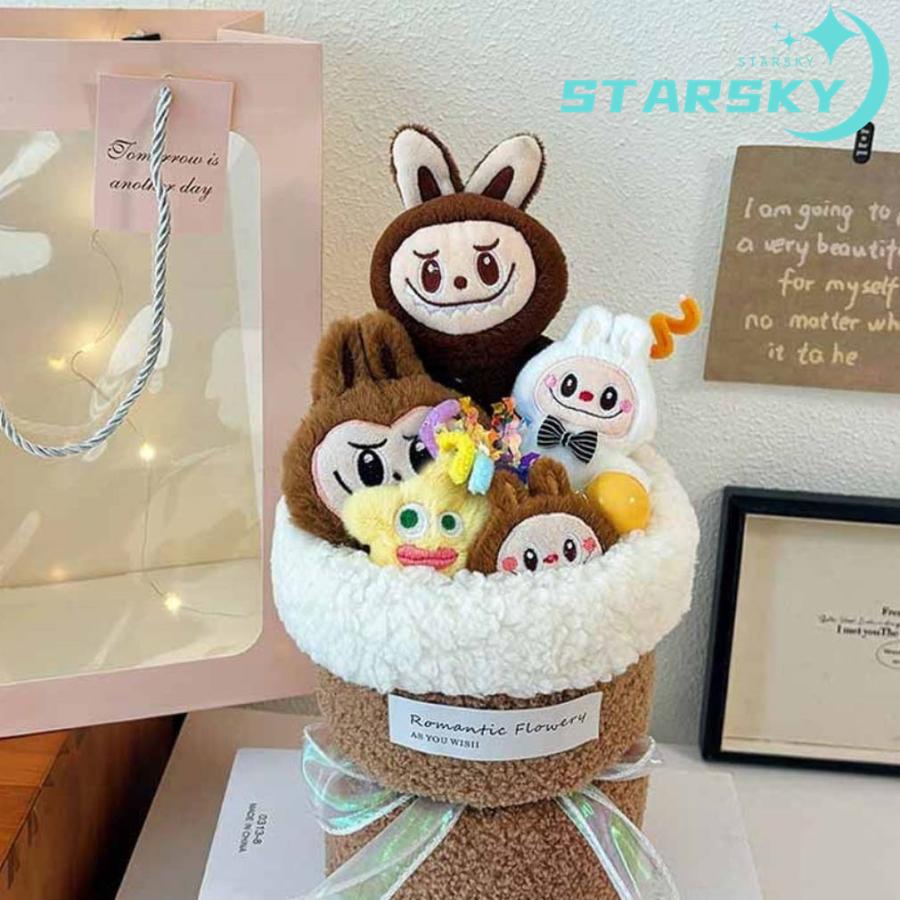 ラブブ 風 花束 ぬいぐるみ 可愛い クリスマス 誕生日 ギフト