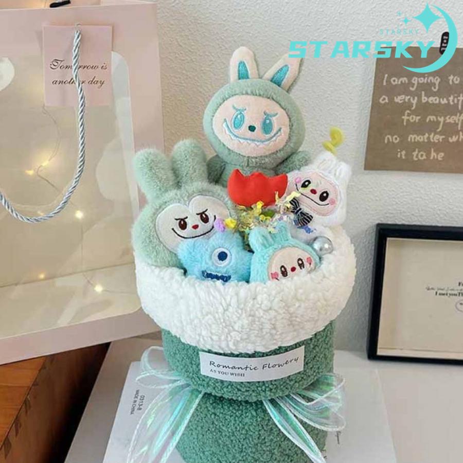 ラブブ花束型 ラブブ 風 花束 ぬいぐるみ 可愛い クリスマス 誕生日 ギフト