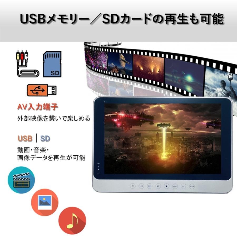 ポータブルブルーレイプレーヤー 防水 ポータブルブルーレイディスクプレーヤー プレーヤー Dvdプレーヤー 車載 クーポン対象外 新品 人気 12インチ Blu Ray 国内 おすすめ