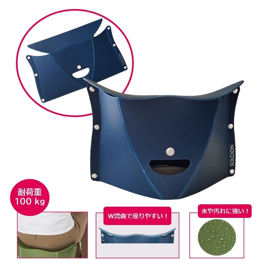 Patatto U パタット ミュー 折り畳み イス 便利 アウトドア 持ち運び 折りたためる 収納 椅子 ネイビー ソルシオン 正規販売店 Patto 1 にこっとappreciate 通販 Yahoo ショッピング