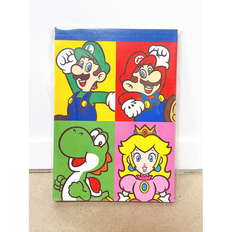 ☆A69 スーパーマリオ キャラクター 非売品 メモ帳 マリオ ルイージ