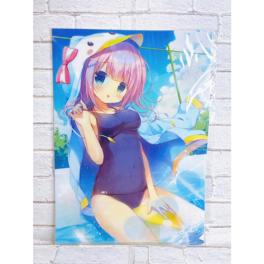 ☆OT 宮坂なこ クリアファイル 夏空 スクール水着 ☆ : Nikotto Yahoo