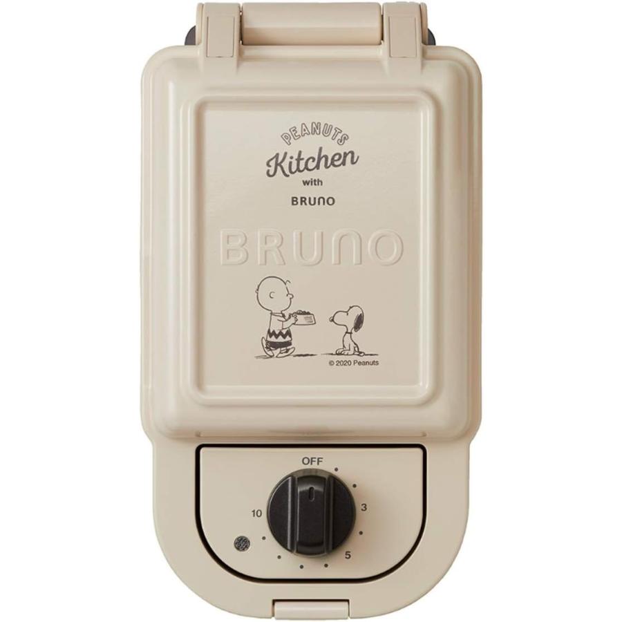 BRUNO ブルーノ ホットサンドメーカー スヌーピー 耳まで焼ける 電気