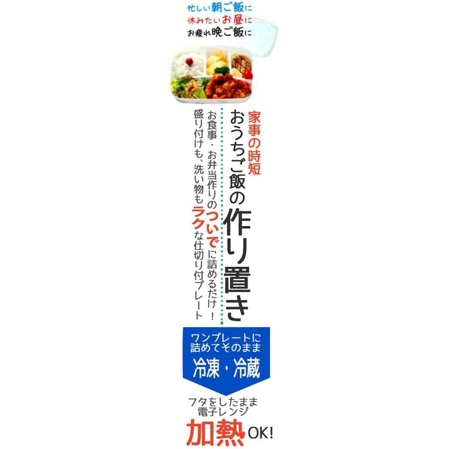 スケーター 作り置き弁当 家で食べる 弁当箱 M 640ml ランチプレート I'mドラえもん サンリオ LHM1-A｜nikoyastore｜05