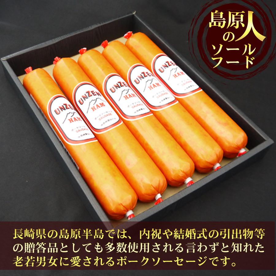 雲仙ハムギフト(1本300g 5本入)【送料別】 長崎 BBQ 焼肉 ソールフード 引出物 御祝い返し |  | 01