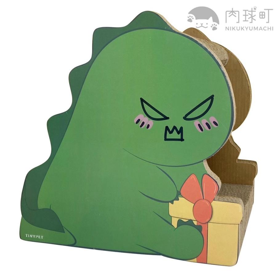 Tinpet 猫爪とぎ 恐竜型 肉球マチ ストレス解消 可愛い 猫用スクラッチハウス つめとぎ 爪研ぎ 段ボール ダンボール Scratch Monster 肉球マチ 通販 Yahoo ショッピング