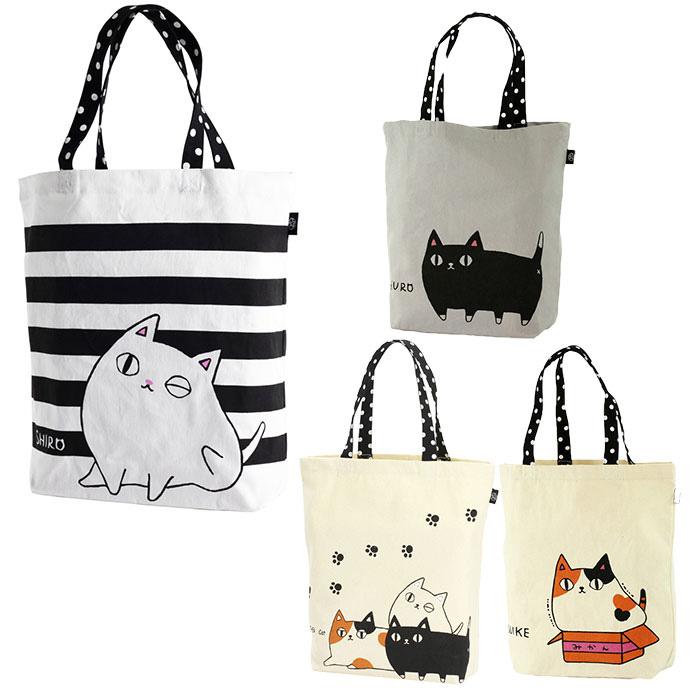 おとぎの国の猫と仲間たちハンドメイド　A4サイズトートバック＆18㎝ポーチセット おとぎの国の猫と仲間たちハンドメイド A4サイズトートバック＆18㎝ポーチ