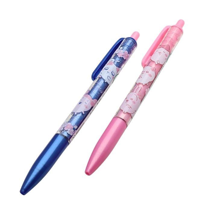 【ちいかわハチワレ２本セット】採点ペン【新品未使用】限定品プラチナ製ソフトペン ちいかわ ボールペン ハチワレ うさぎ モモンガ 古本屋 CHIIKAWA 文具