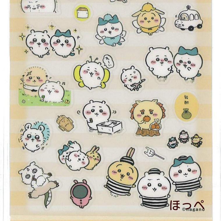 ちいかわ クリアシール すっぱ 秋だもん 猫柄 うさぎ モモンガ くり