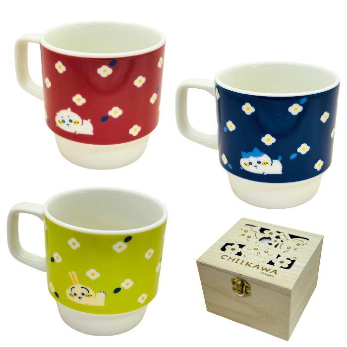 ちいかわ フラワーガーデン 木箱入マグ コップ 食器 陶器 プレゼント