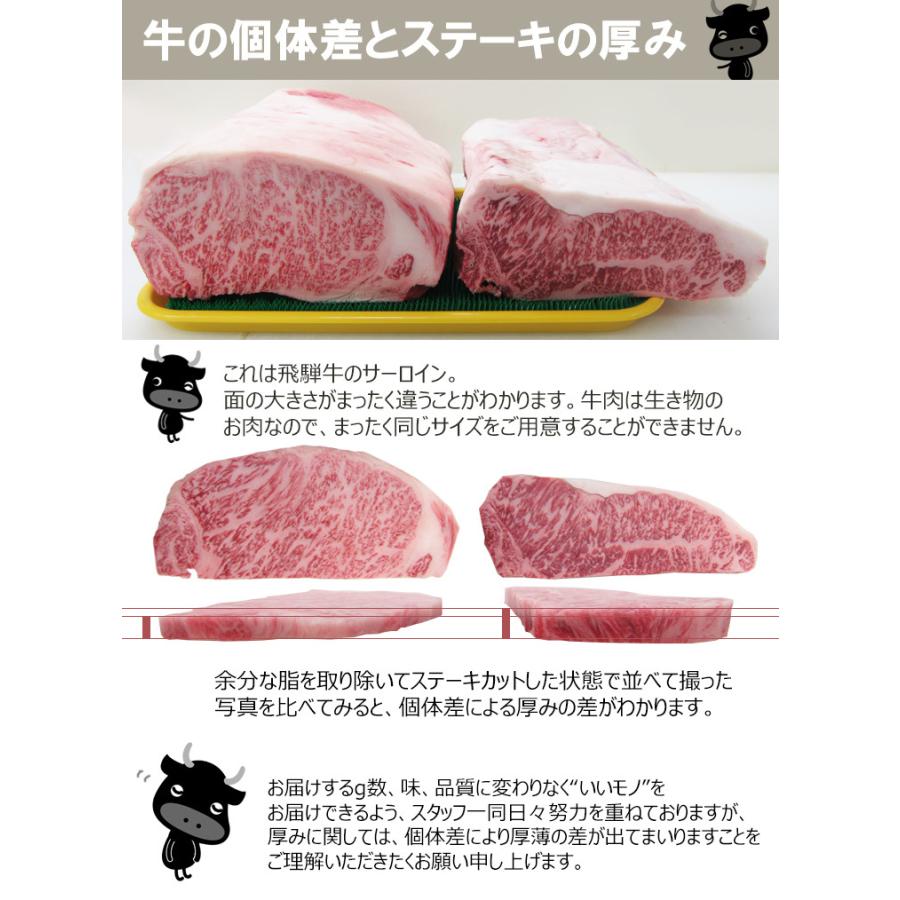 肉 牛肉 和牛 ギフト 飛騨牛 サーロイン A4〜A5等級 170g×4枚 ステーキ 化粧箱入 黒毛和牛 お祝 内祝 御祝 お取り寄せ グルメ 記念日 卒業祝 入学祝｜nikunohiguchi-yafuu｜14