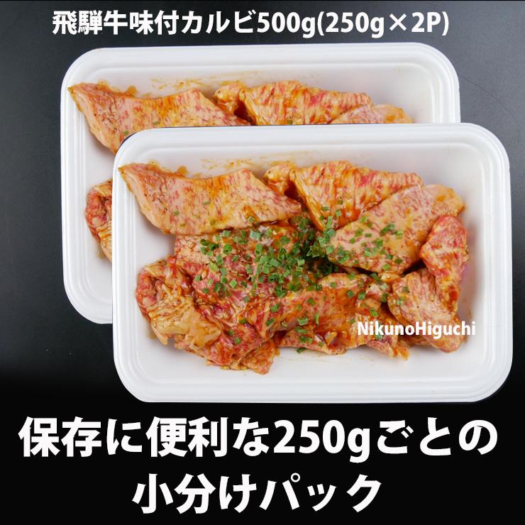 肉 焼肉 牛肉 バーベキュー食材 飛騨牛 カルビ 味付 500g(250g×2パック) BBQ bbq お肉 焼き肉  黒毛和牛 焼肉 自家需要 味付き | 飛騨牛 | 07