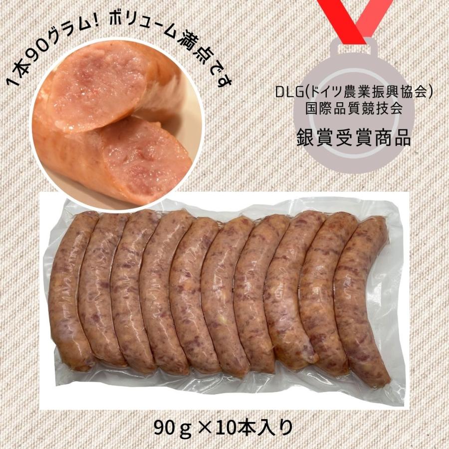 雪室熟成黄金豚の荒挽きフランク 90g×10本入り : 東京神田 肉のひさ