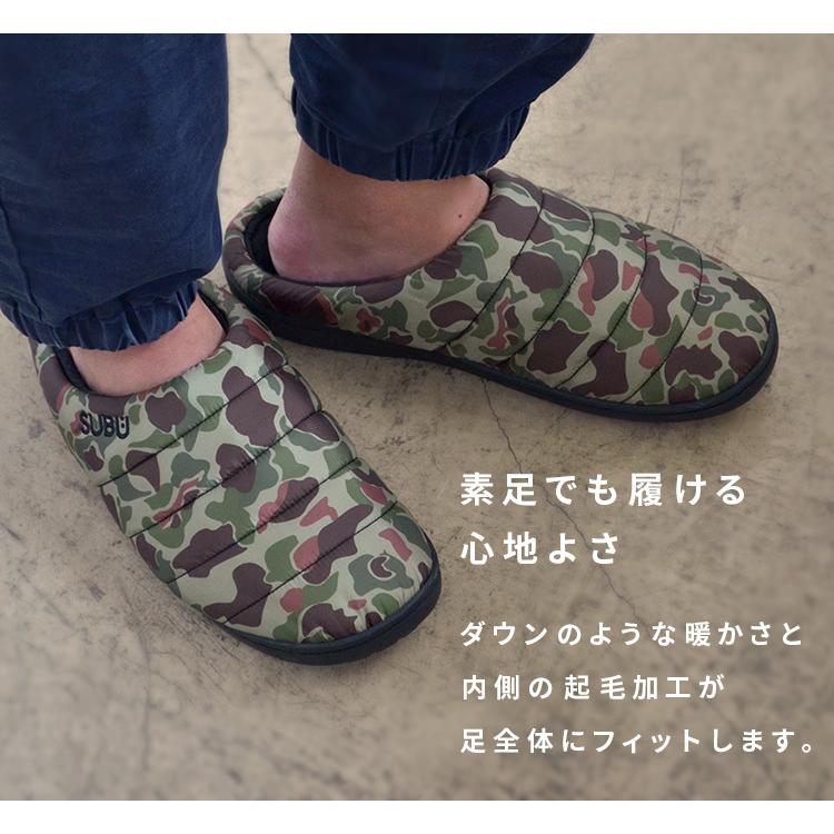 Subu スブ 21年モデル メンズ 26 0 31 5cm 素足 外履き 冬 サンダル スリッポン スリッパ 起毛 ダウンサンダル サイズ感 ブラック a にくらす Yahoo 店 通販 Yahoo ショッピング