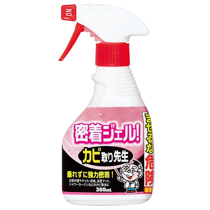 赤い密着ジェルで スプレー忘れなし 密着ジェル カビ取り先生 漂白剤 カビ取り剤 カビ取りジェル スプレー 掃除 お風呂 浴室 壁 目地 タイル パッキン にくらす Yahoo 店 通販 Yahoo ショッピング