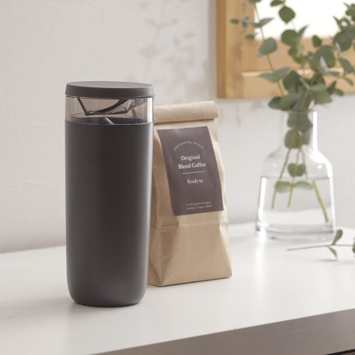 コーヒー 計量キャニスター コーヒー粉 一杯分 珈琲 保存缶 保存容器 無地 おしゃれ 北欧 ブラック Ready To マーナ にくらす Yahoo 店 通販 Yahoo ショッピング