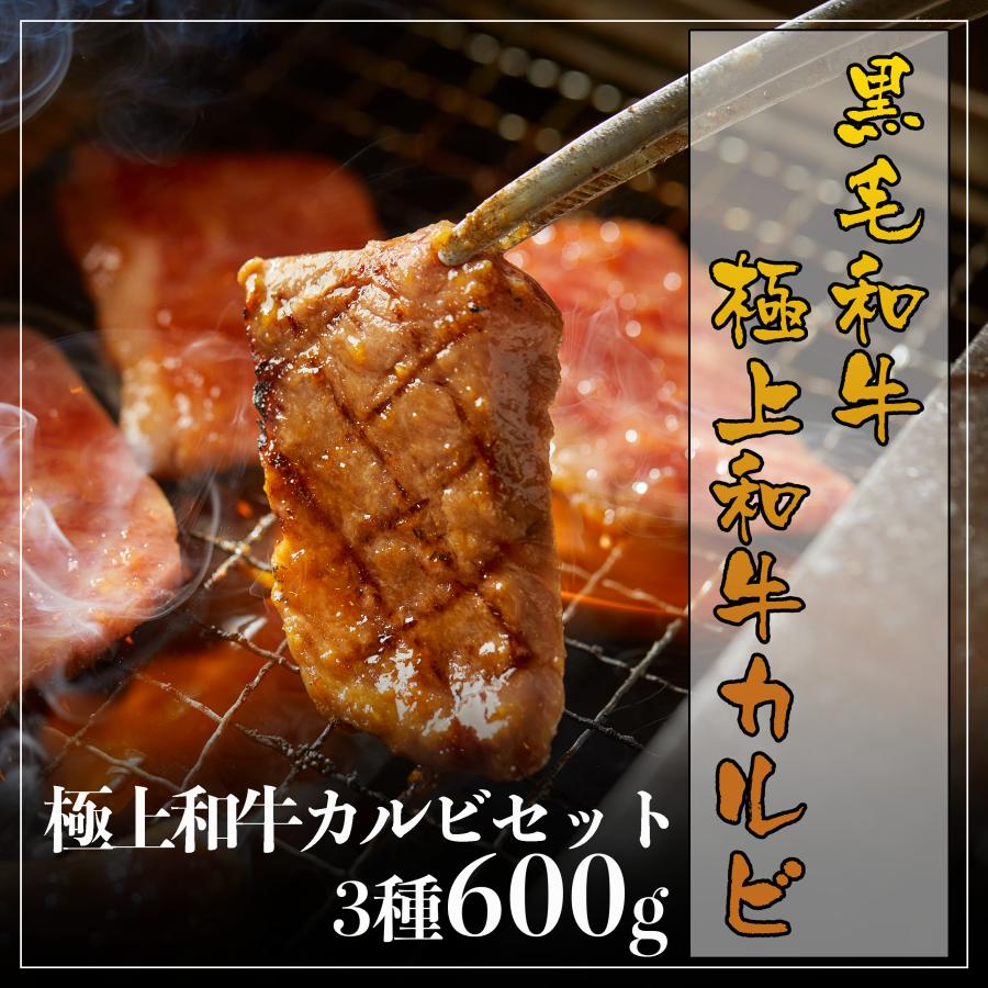 極上和牛カルビセット 黒毛和牛3種合計600g お取り寄せグルメ 冷凍真空 プレゼント お肉セット お祝い プチ贅沢 詰め合わせ 誕生日 高級 サプライズ Nikyya 焼肉通販 肉屋の台所 通販 Yahoo ショッピング