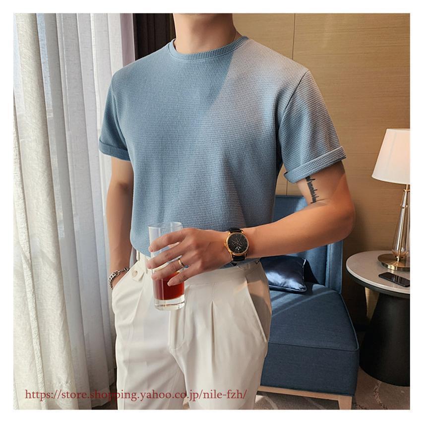 ゴルフシャツ ゴルフウエア ニットtシャツ メンズ 半袖 トップス