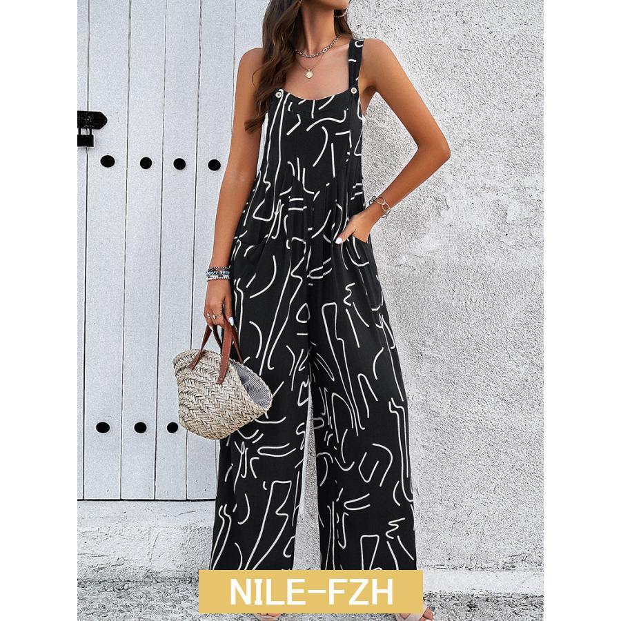 オールインワン ロング ワイドパンツ リゾート レディース