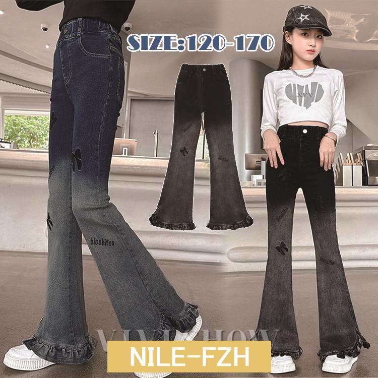 デニムパンツ 女の子 デニムブーツカット パンツ フレアパンツ デニムパンツ 女の子 デニムブーツカット パンツ フレアパンツ