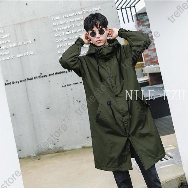 タグ付き ロイスクレヨン フーデッドコート カーキ ロングコート モッズコート 2Wayロング丈 モッズコート ライナー付き[品番：GW000004395