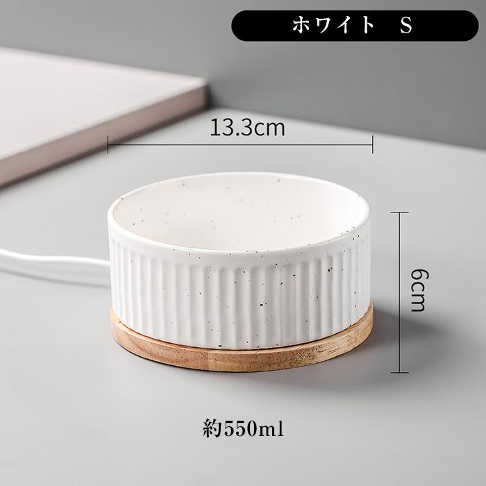 フードボウル 食器 猫 犬 ペット用加熱ボール 一体型 ペット保温ボウル usb 恒温加熱 30℃ ペット 餌入れ 猫用ドリンクボ｜nile-fzh｜21