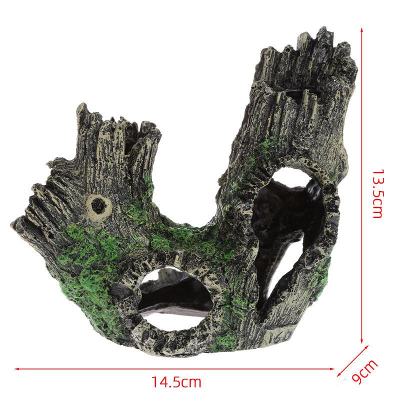 流木 隠れ流木 かくれ流木 丸太 水槽装飾 水中アクセサリー アクアリウム用品 穴開き 空洞 トンネル 樹脂製 水槽オーナメント 水槽用オブジェ 水中イン｜nile-fzh｜07