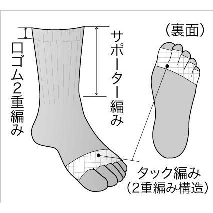 健繊 ひだまり 健康肌着 ５本指ソックス 婦人用 |  | 01