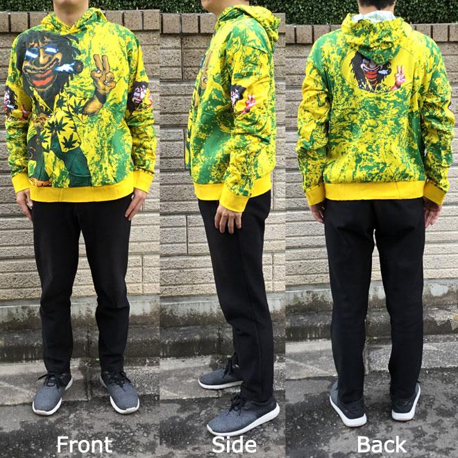 プルオーバー パーカー 長袖 (レゲエ) レゲー メンズ ラスタ