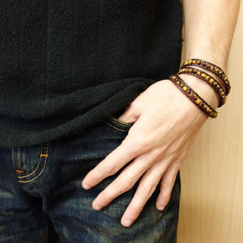 天然素材　ブレスレット　3個セット 天然石 デザインブレスレット 3個セット⑨ グリーン系 個性的｜Yahoo