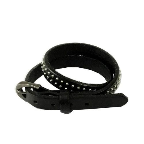 ブレスレット メンズ 革 レザー おしゃれ (丸鋲 スタッズ ベルトタイプ