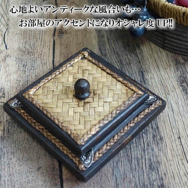 鉄製茶釜風　灰皿セット　蓋付き N-Chai 灰皿 蓋付き おしゃれ 木製 Aタイプ Lサイズ 大きい 屋外 室内
