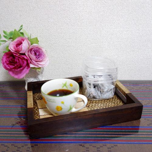 N-Chai お盆 トレー おしゃれ 大きい 木製 (3枚セット 長方形 C