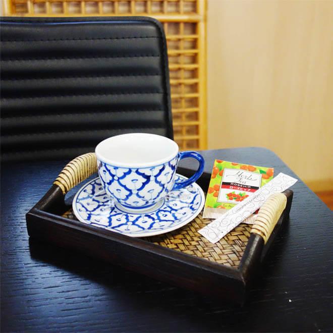 N-Chai 木製 お盆 トレー トレイ 持ち手付 SSサイズ 16cm×22cm
