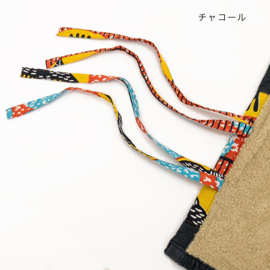 アフリカン柄 大判 ひざ掛け 膝掛け ブランケット (4色 135×100cm