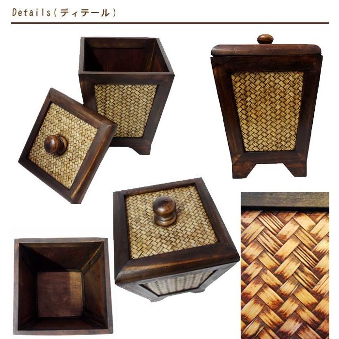 N-Chai ゴミ箱 おしゃれ 蓋付き Sサイズ ウッド 木目 収納 藤 部屋用 リビング キッチン ごみ箱 バスケット 収納ボックス 男前インテリア 男前インテリア雑貨 |  | 09