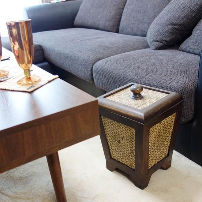 N-Chai ゴミ箱 おしゃれ 蓋付き Sサイズ ウッド 木目 収納 藤 部屋用 リビング キッチン ごみ箱 バスケット 収納ボックス 男前インテリア 男前インテリア雑貨 |  | 06