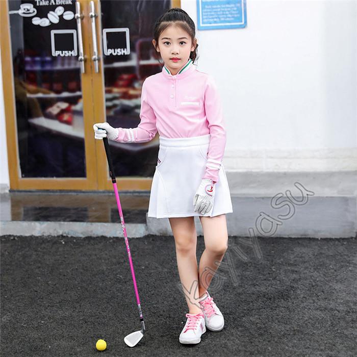 ゴルフシャツ ゴルフ ウェア 子供服 キッズ ゴルフポロシャツ 男の子 女の子 Tシャツ アウトドアシャツ インナーシャツ 長袖 厚手 登山 自転車 防寒 秋冬|niltutyuu|13