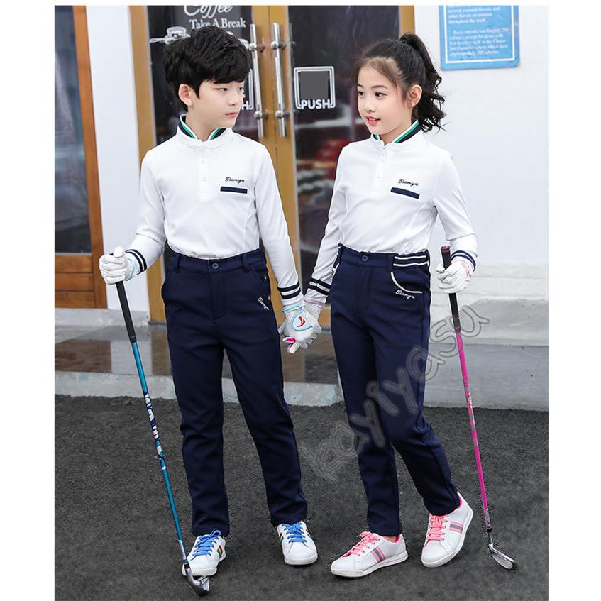 ゴルフシャツ ゴルフ ウェア 子供服 キッズ ゴルフポロシャツ 男の子 女の子 Tシャツ アウトドアシャツ インナーシャツ 長袖 厚手 登山 自転車 防寒 秋冬|niltutyuu|04
