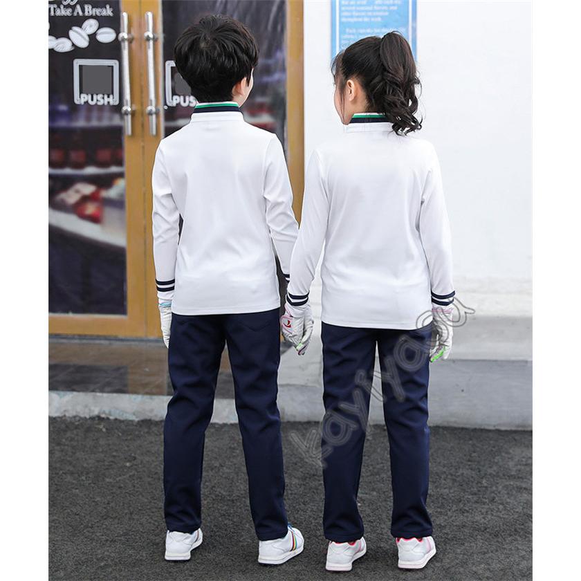 ゴルフシャツ ゴルフ ウェア 子供服 キッズ ゴルフポロシャツ 男の子 女の子 Tシャツ アウトドアシャツ インナーシャツ 長袖 厚手 登山 自転車 防寒 秋冬|niltutyuu|06